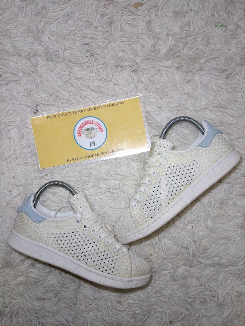 ADIDAS STAN SMITH KNIT MESH IN BABY BLUE Women s Fashion