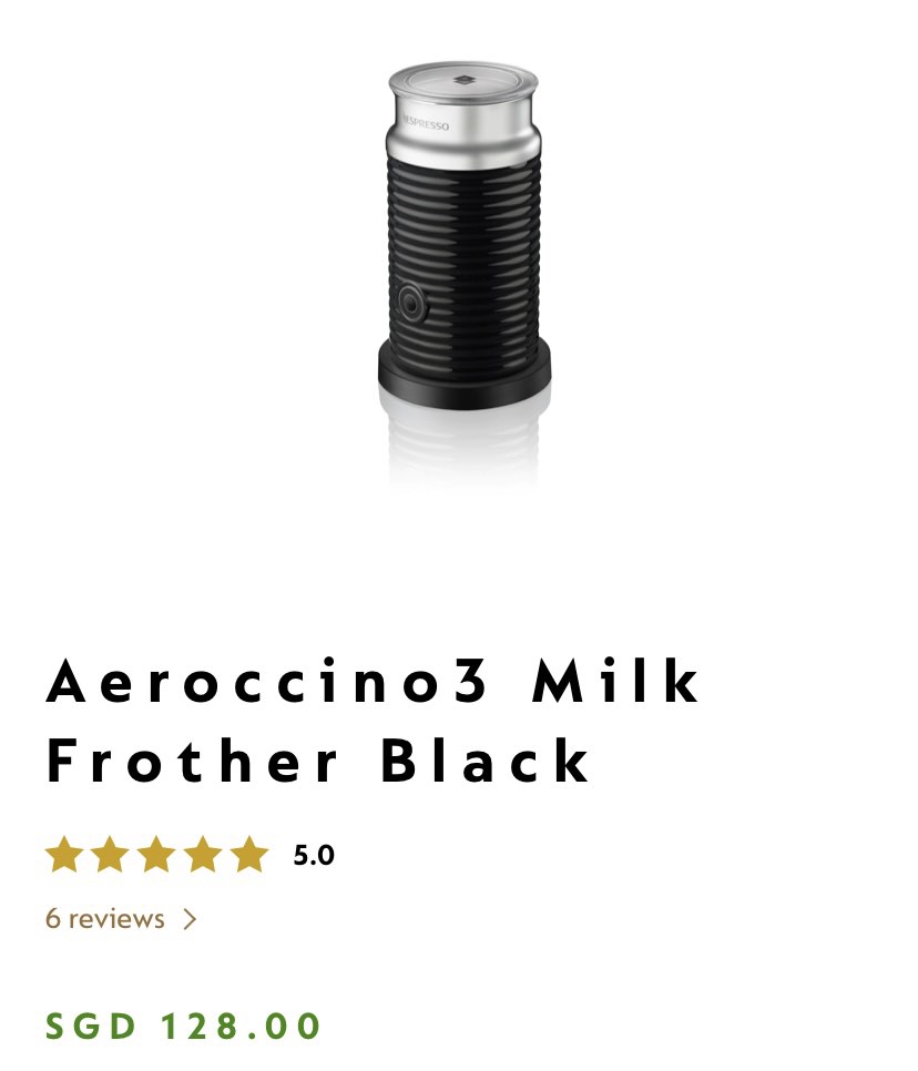 Aeroccino3 Milk Frother Black, TV & Home Appliances, Kitchen Appliances