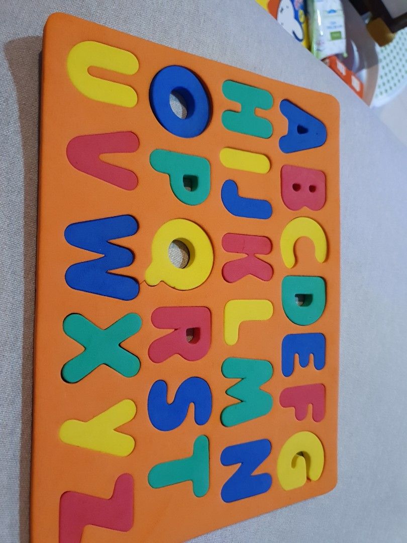 Alphabet foam board, Babies & Kids, Infant Playtime on Carousell