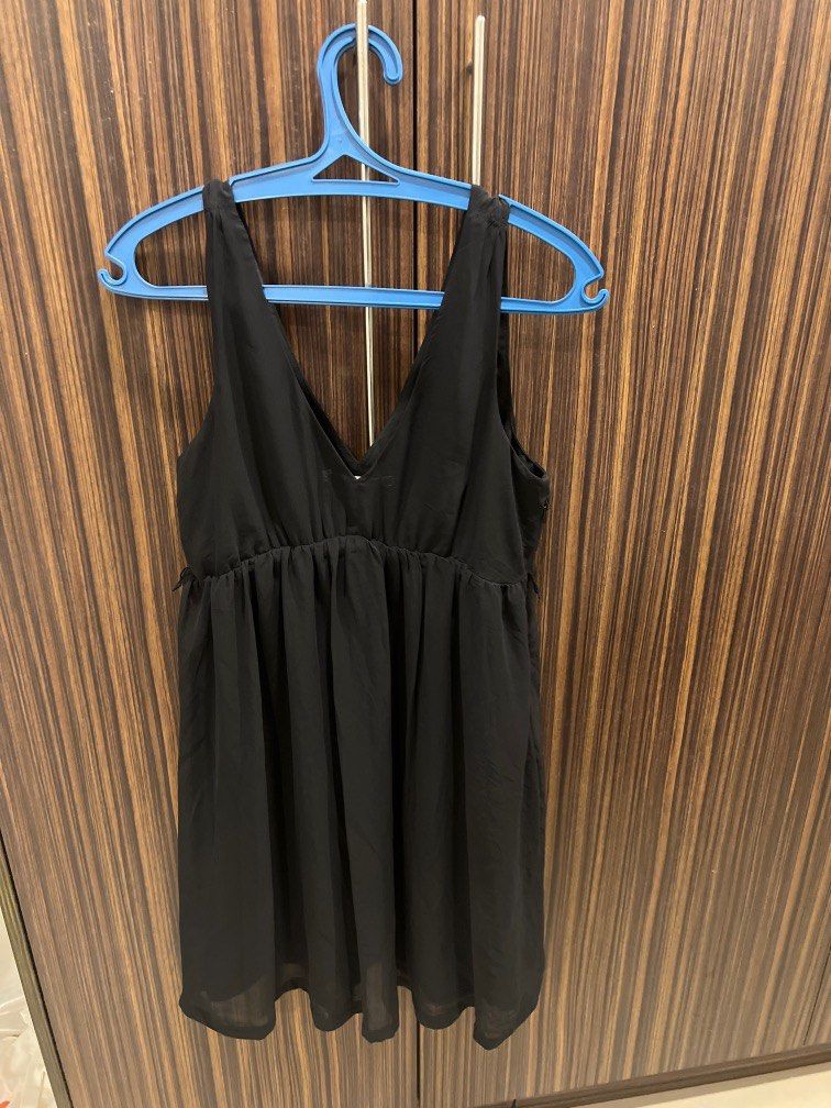 aubrey black wool knitted cardigan dress Edited Pieces