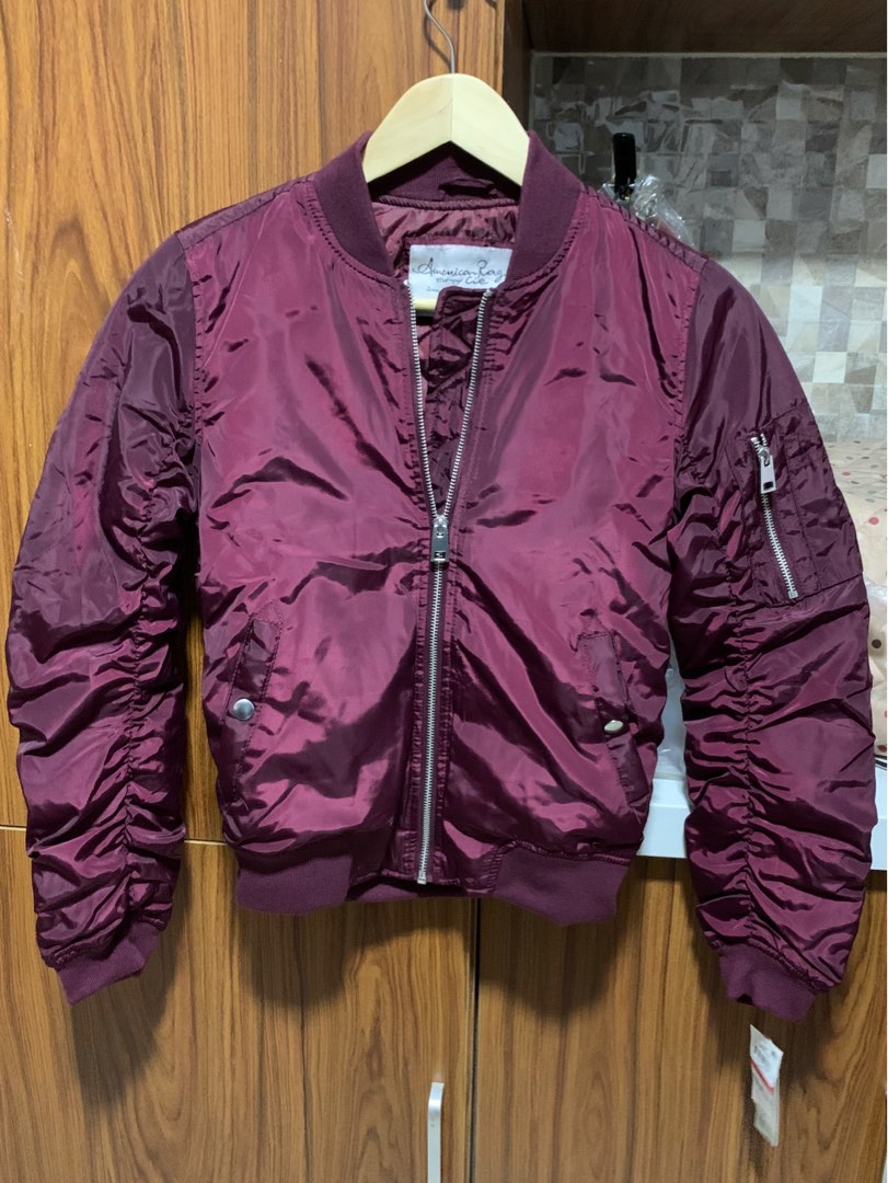 American rag sales leather jacket womens