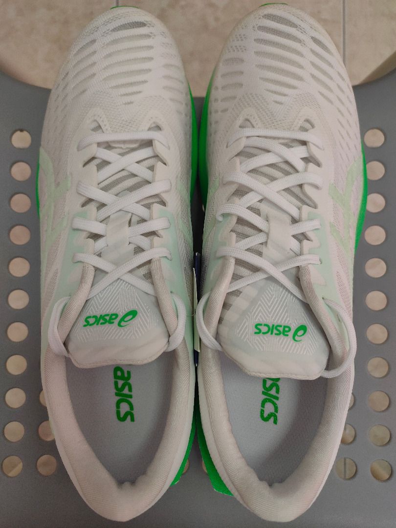 asics novablast white mint