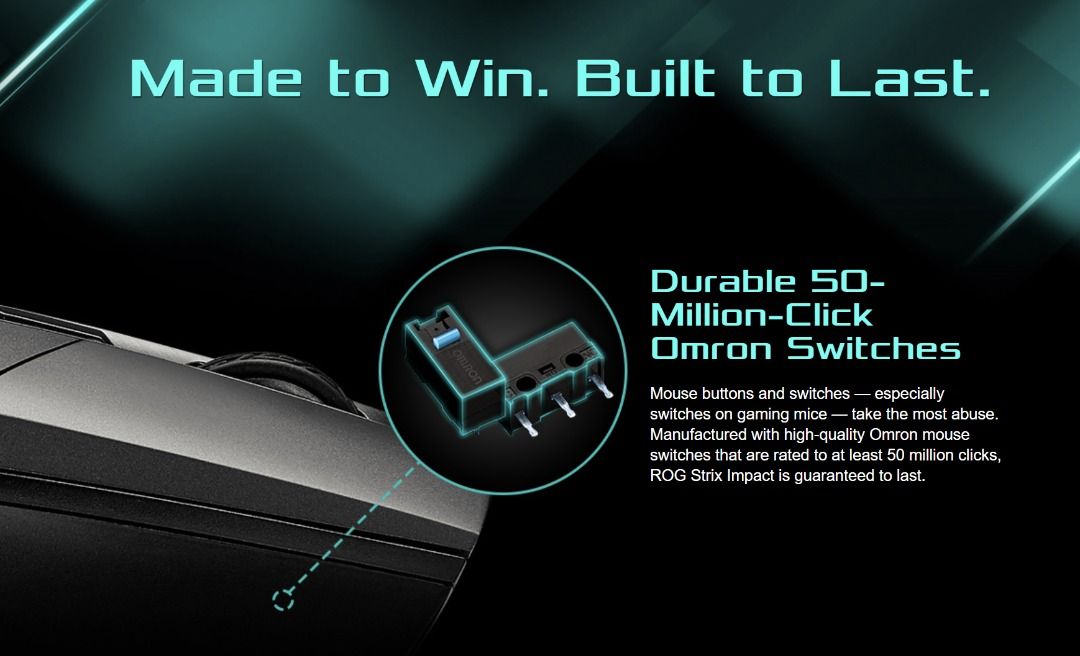 Asus ROG Strix Imapct Mouse P303, 電腦＆科技, 電腦周邊及配件, 電腦滑鼠及相關產品 - Carousell