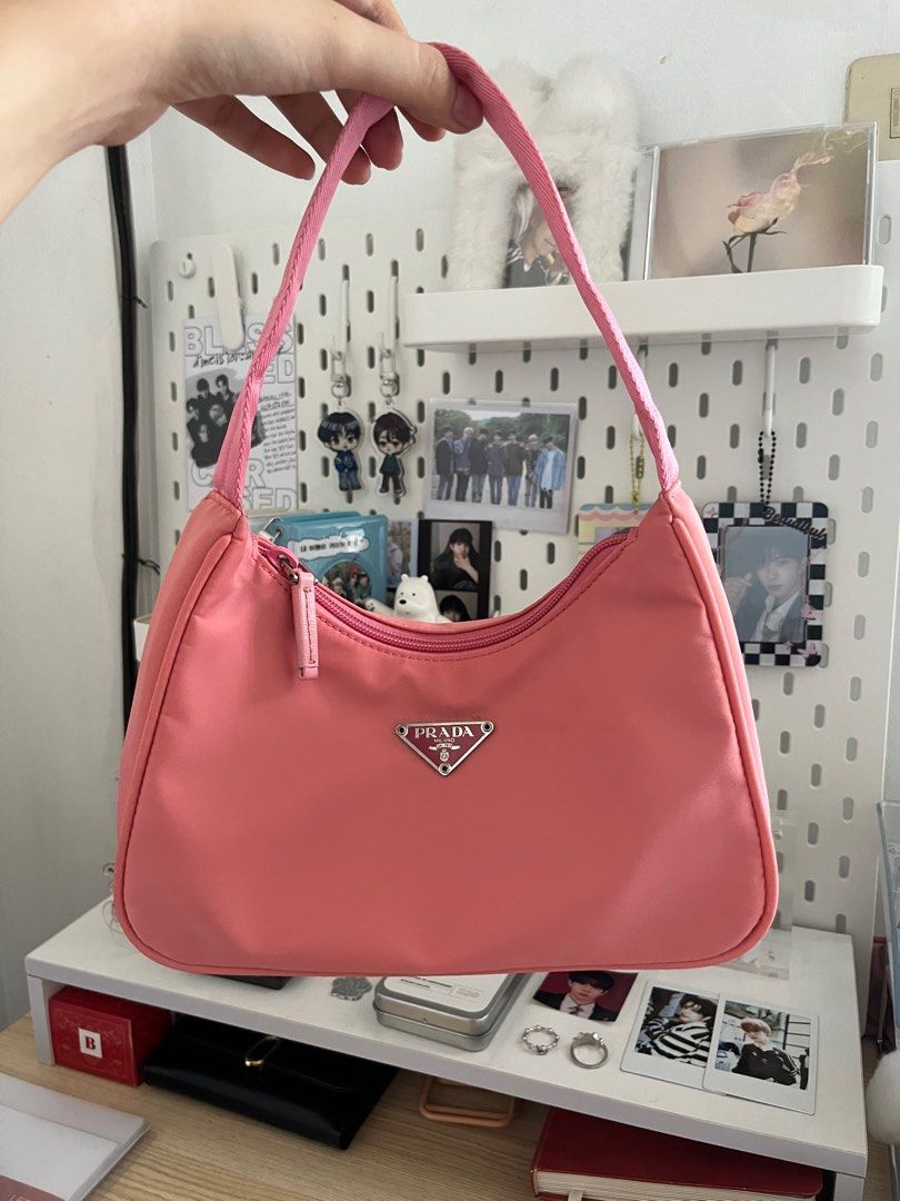Authentic prada pink nylon, Luxury, Bags & Wallets on Carousell