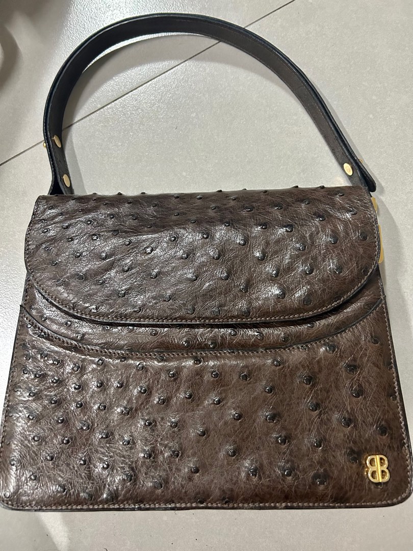 Balenciaga Ostrich Skin Luxury Bags Wallets on Carousell