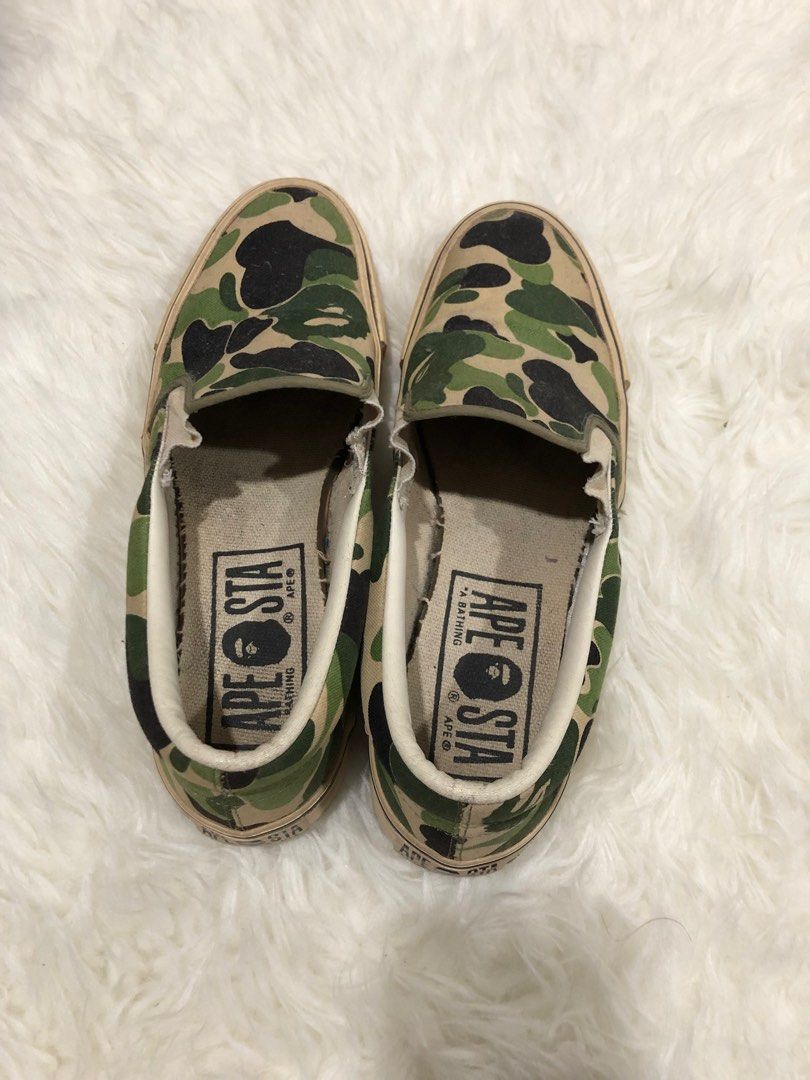 Vans x shop bape slip on