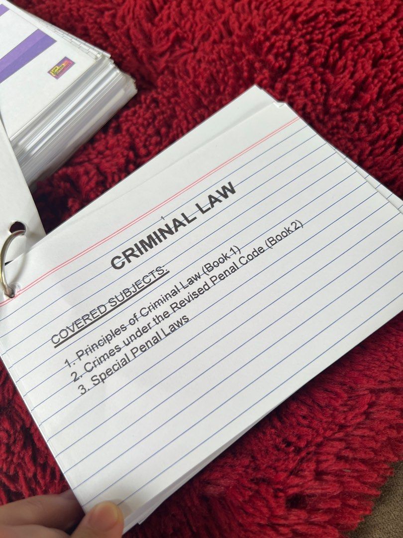 Bar Exam Flashcards based on Bar Syllabus 2022 [1 Set], Hobbies & Toys, Books & Magazines