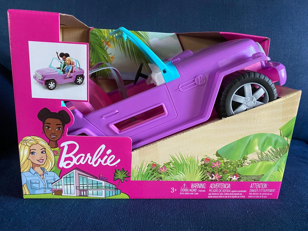 Barbie Jeep, Hobbies & Toys, Toys & Games on Carousell