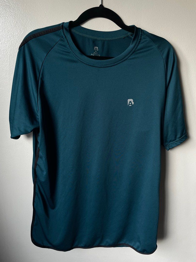 Bench Active Drifit Shirt Medium Blue Green Men s Fashion