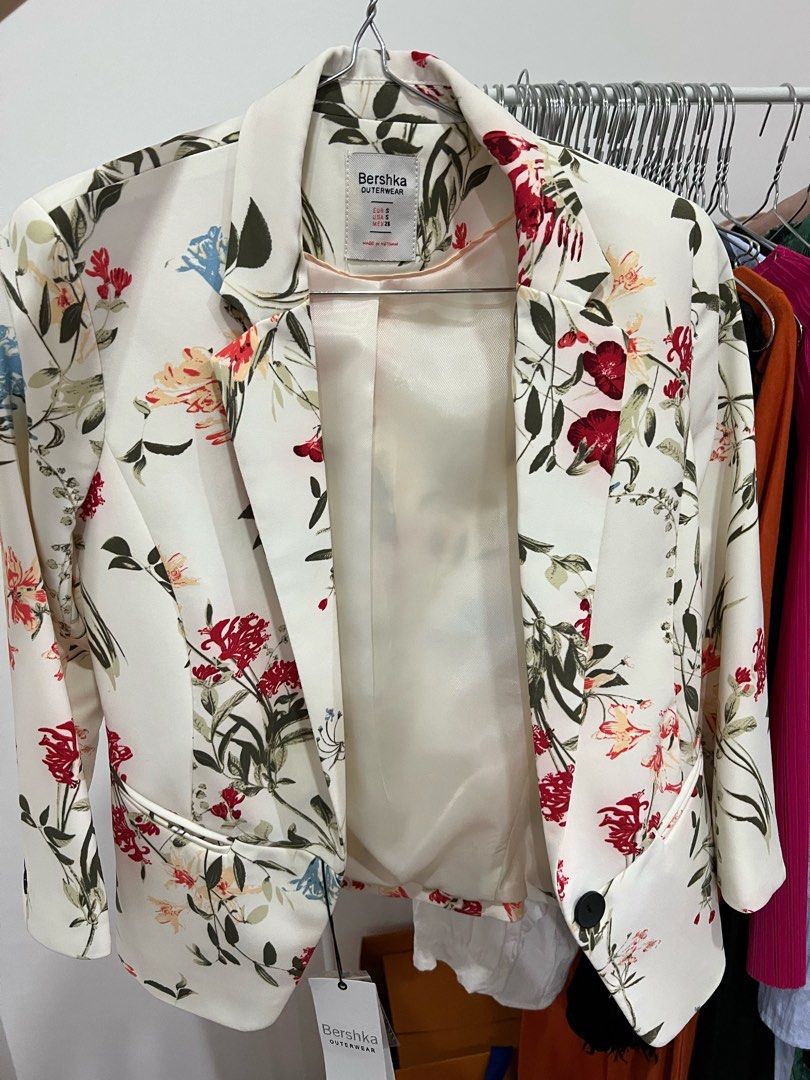 Bershka floral jacket top