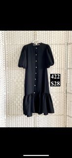 Black High Collar Dress (FIT UP TO 2XL)