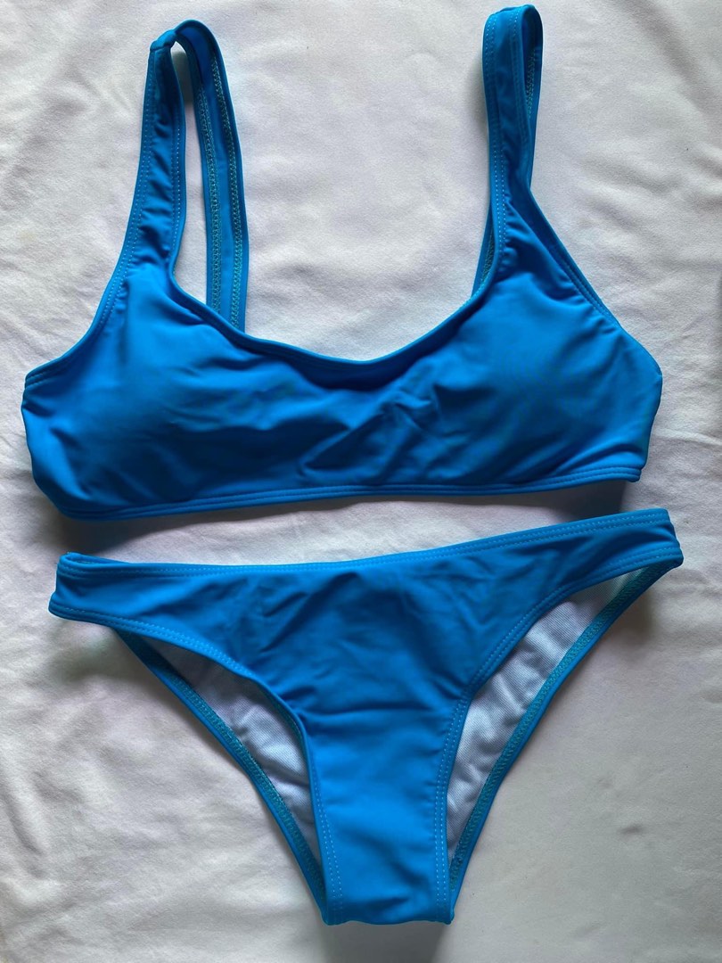 Blue bikini, Women's Fashion, Swimwear, Bikinis & Swimsuits on Carousell