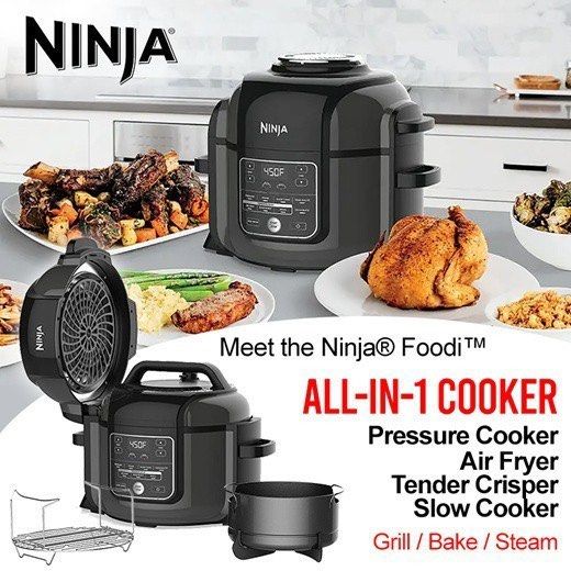Ninja foodi pressure cooker air fryer tender crisper 2025