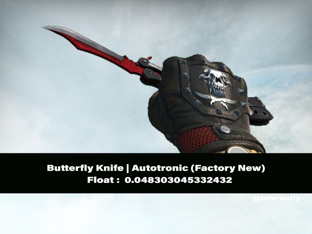 Butterfly Knife Autotronic FN CSGO SKINS KNIVES, Video Gaming, Gaming