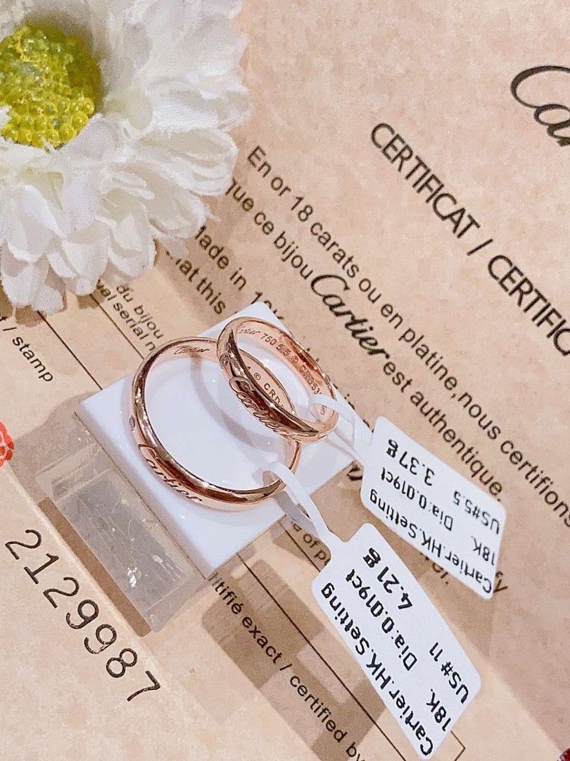 Cartier Japan gold ring k18 Women s Fashion Jewelry Organizers Rings on Carousell