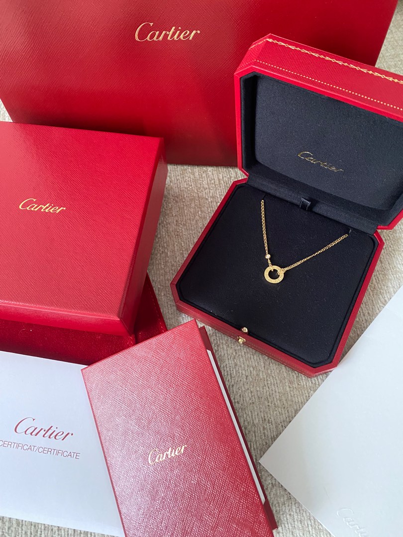 Cartier Love Necklace 18K YG, Luxury, Accessories on Carousell