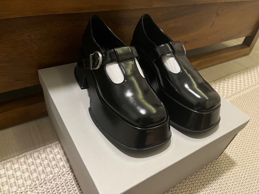 Charles And Keith Platform T-Bar Mary Janes, Women'S Fashion, Footwear,  Wedges On Carousell