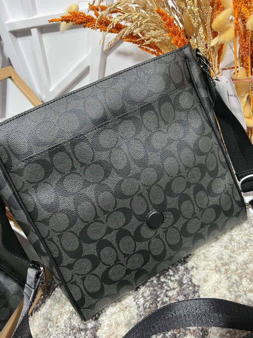 Coach messenger bag, Men's Fashion, Bags, Sling Bags on Carousell