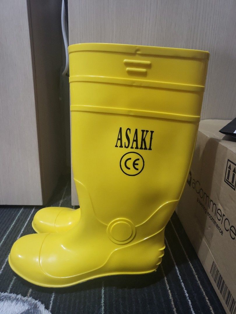 stylish construction boots