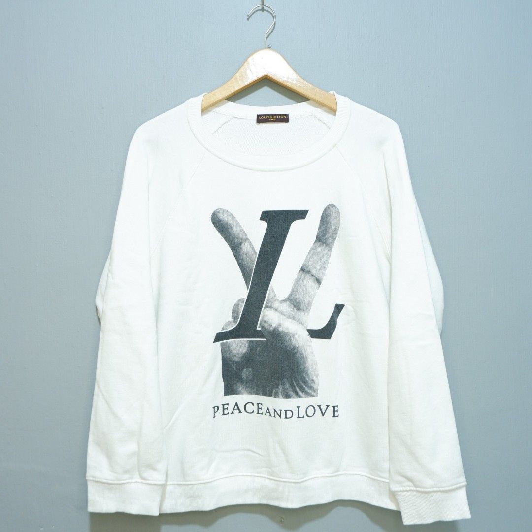 CREWNECK LOUIS VUITTON PEACE AND LOVE JAKET HOODIE SWEATER