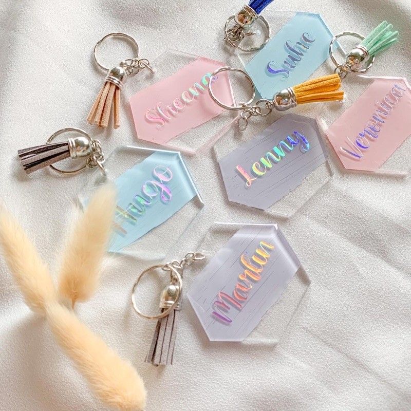 Personalised hologram keyring online