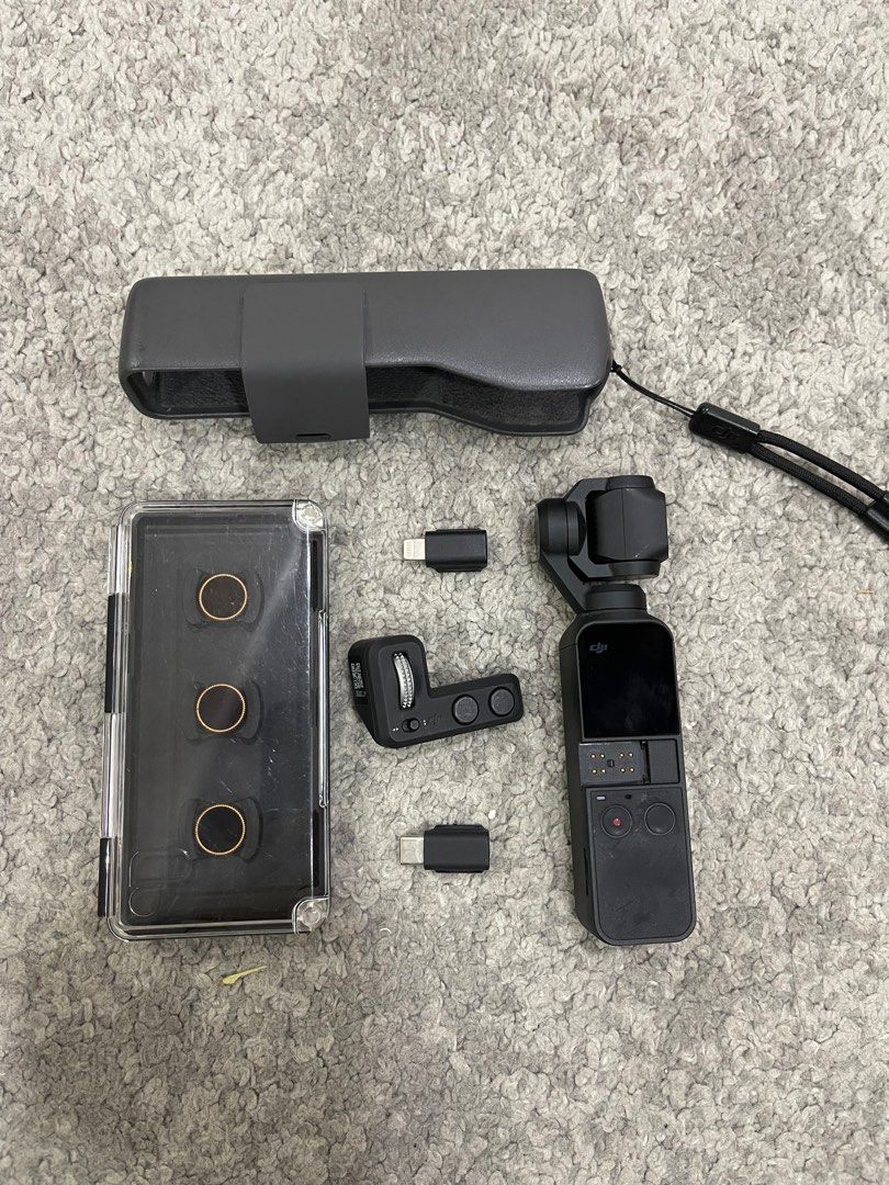 DJI Osmo Pocket with scroll wheel and filter