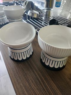 Drinking and food ceramic bowl