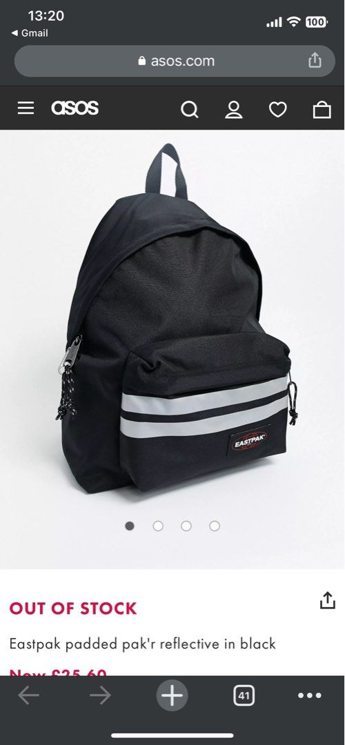 Eastpak reflective sale backpack