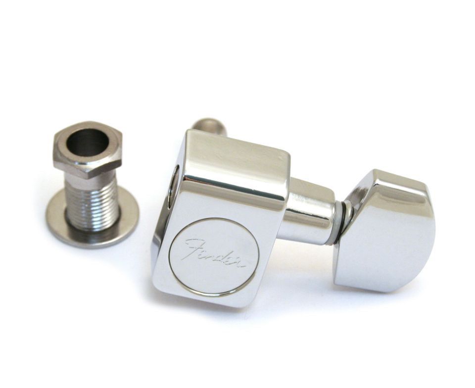 FENDER Logo Standard Chrome Guitar Tuner. Diecast/sealed tuning