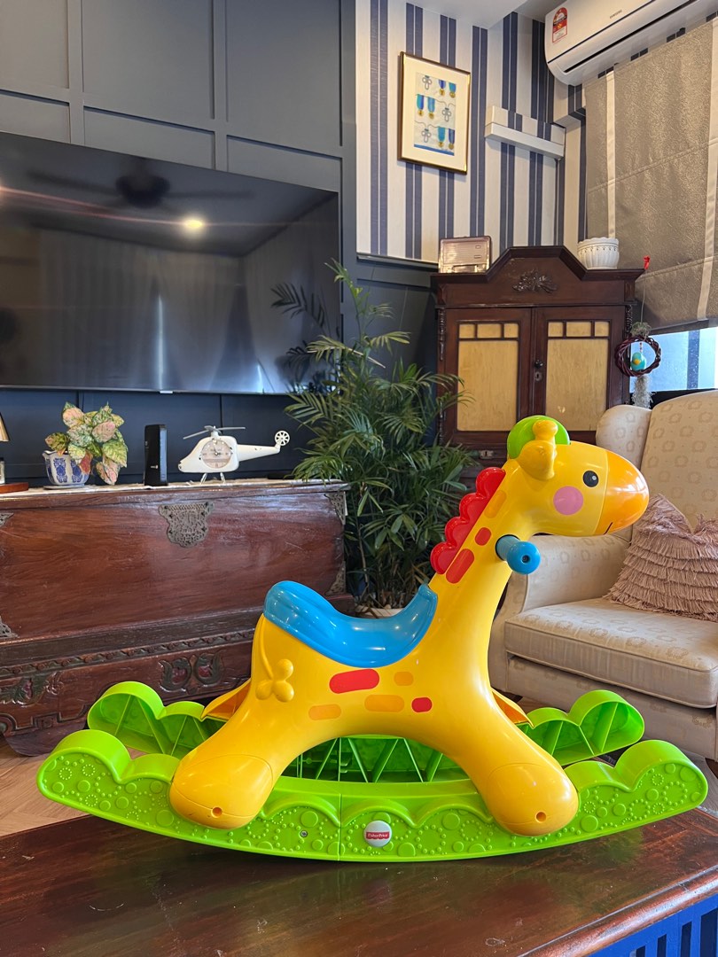 Fisher Price rocking horse, Babies & Kids, Infant Playtime on Carousell