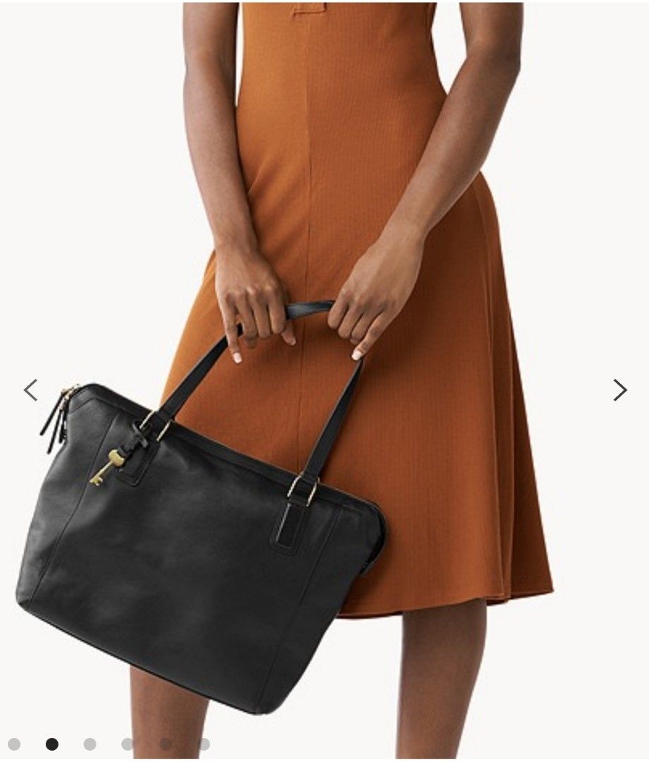 Fossil shop tote black