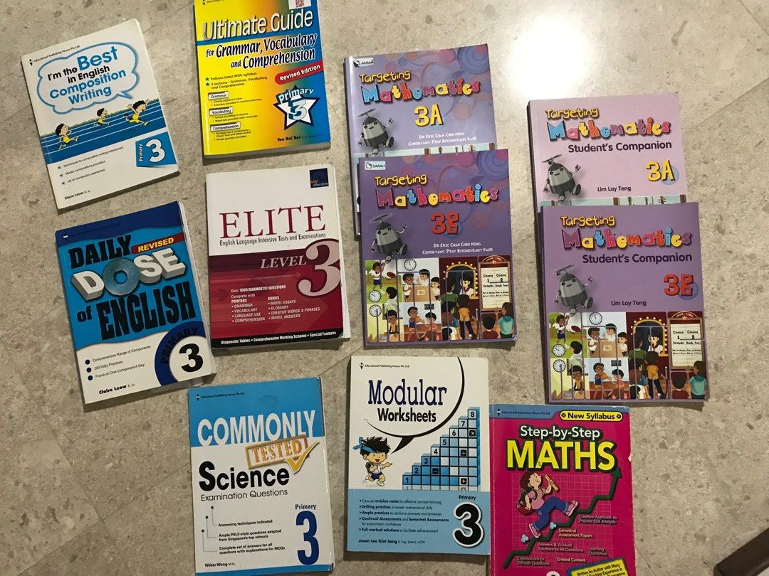 FREE English Maths Science P3 revision books, Hobbies & Toys, Books ...
