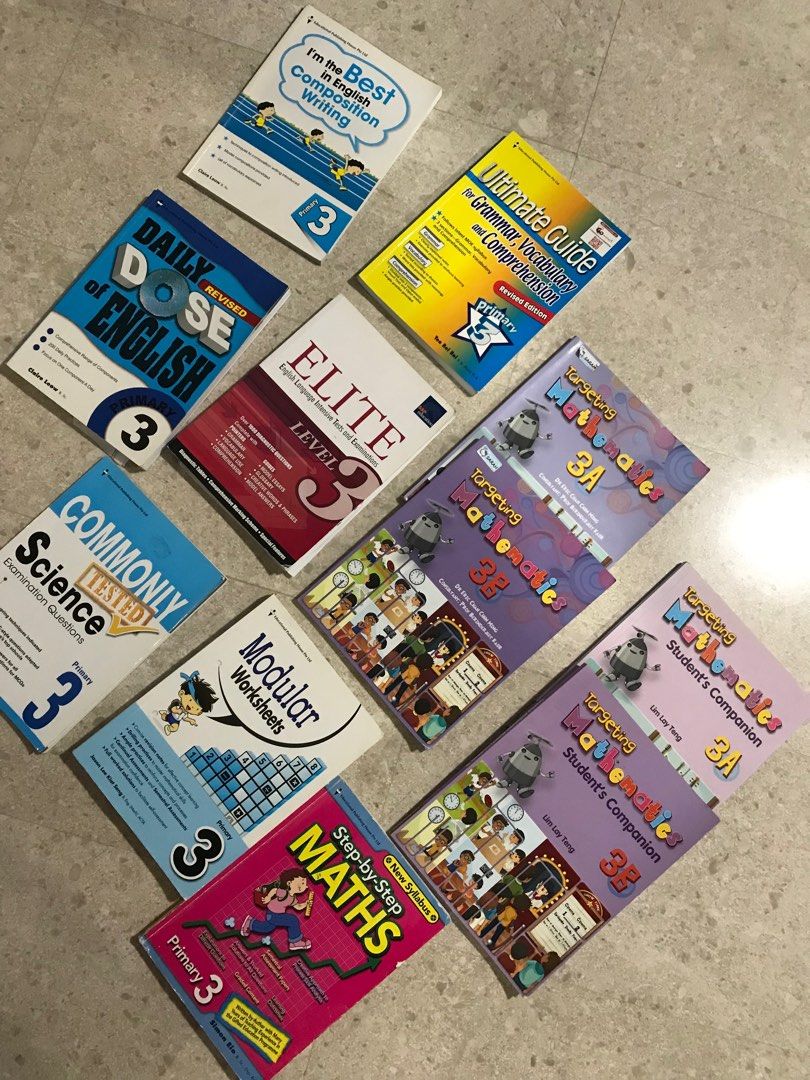FREE English Maths Science P3 revision books, Hobbies & Toys, Books ...