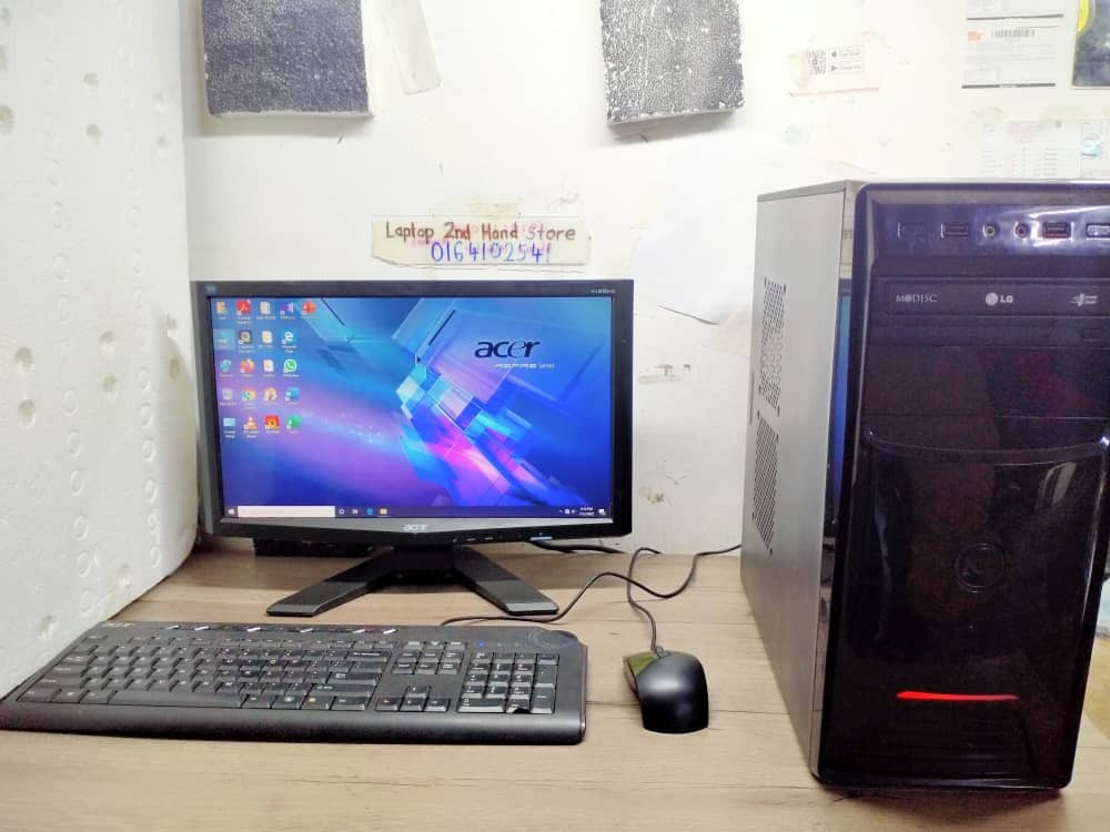 Full set PC Core i3 4GB RAM 500GB HDD, Computers & Tech, Desktops on Carousell