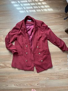FV Basics Blazer in Brick Red