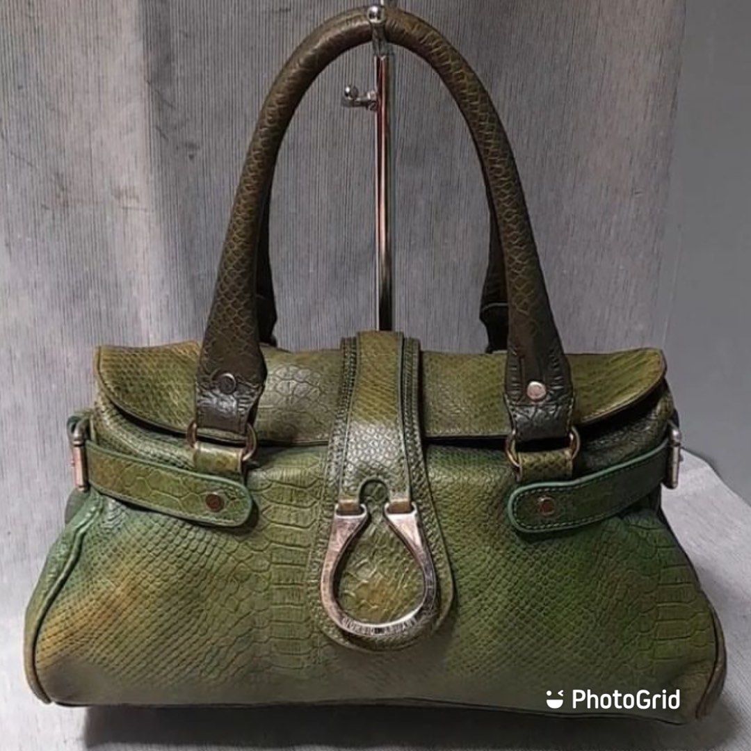 Giorgio Armani Leather Bag Fesyen Wanita Tas Dompet di Carousell