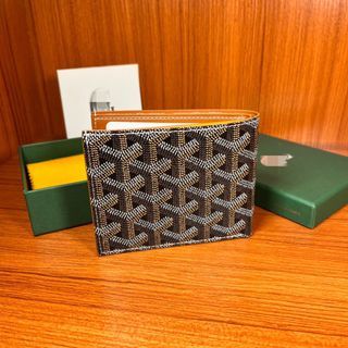 Goyard Matignon Unisex Leather Long Wallet (bi-fold) Yellow Auction