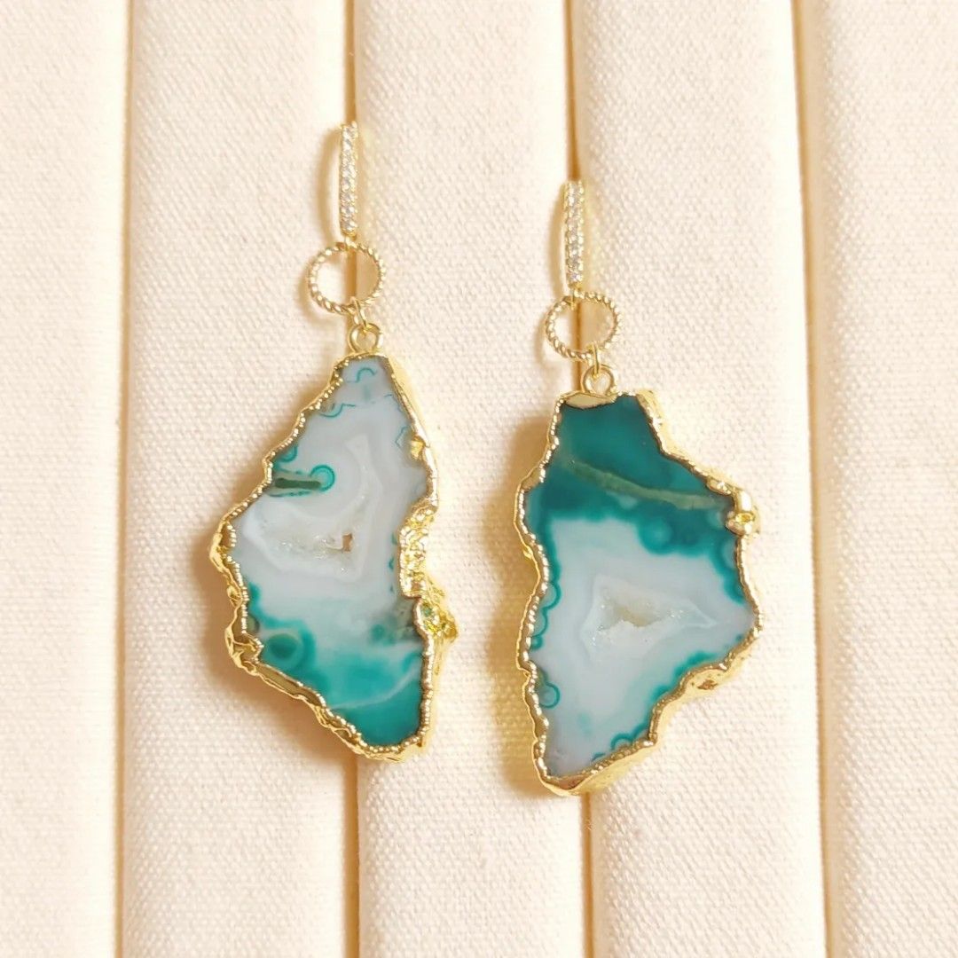 Geode earrings shop