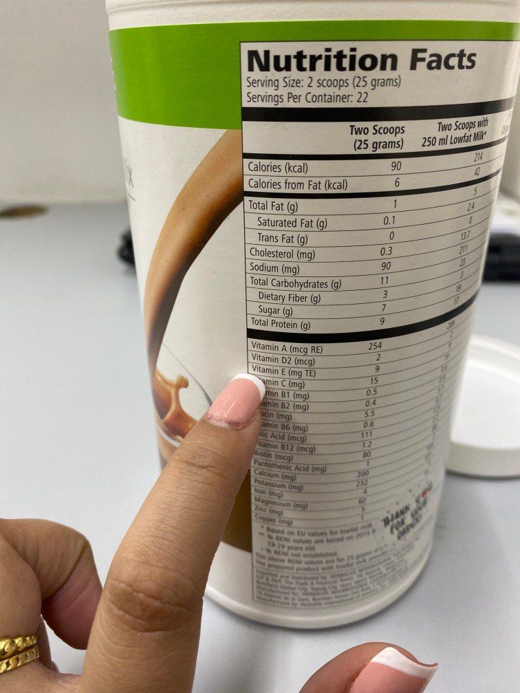 Herbalife Formula 1 Protein Shake, Health & Nutrition, Health ...