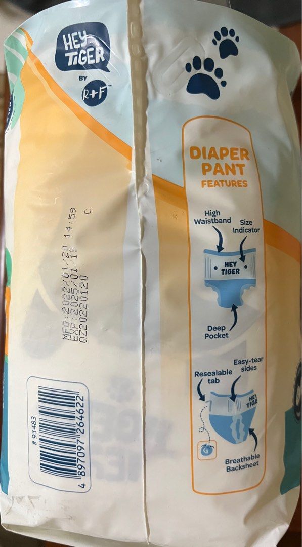 Hey Tiger Active Diaper Pants 16pcs, Babies & Kids, Bathing & Changing, Diapers & Baby Wipes on
