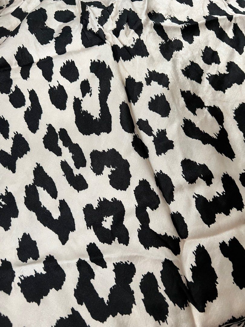 Satin leopard skirt h&m outlet
