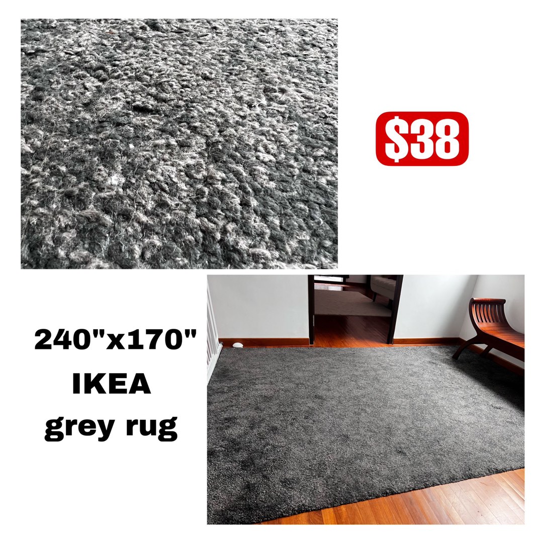 IKEA Dark Grey Rug, Furniture & Home Living, Home Decor, Carpets, Mats