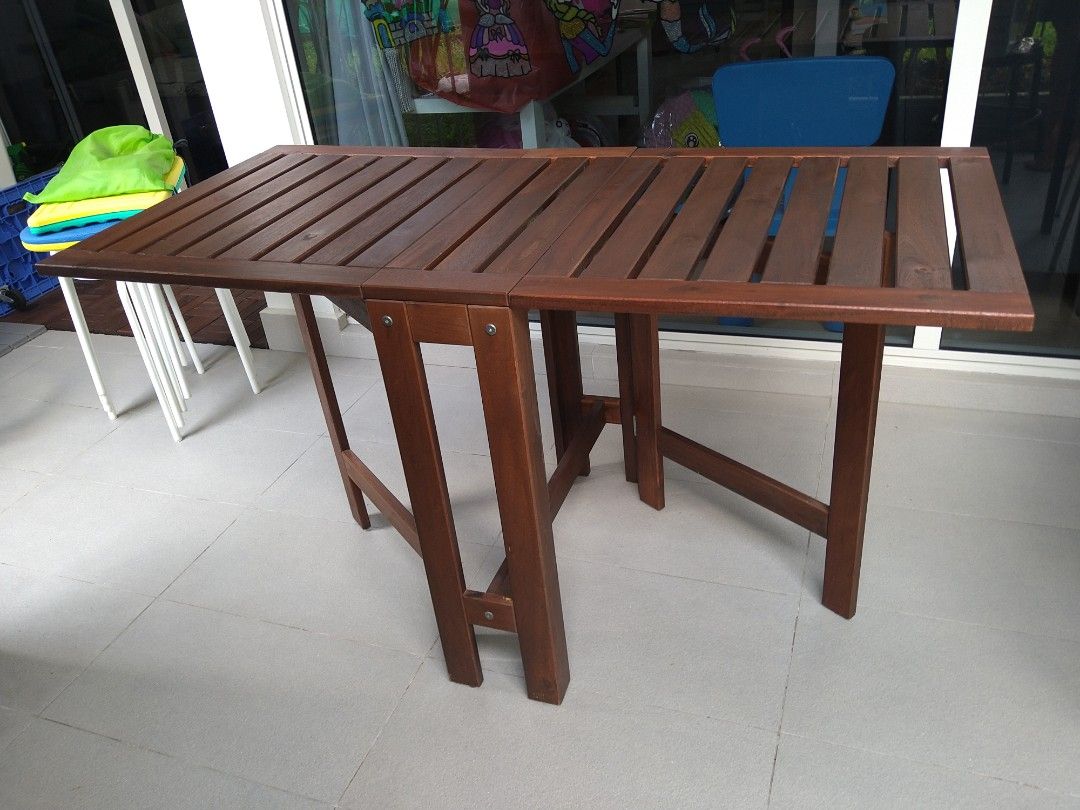 Ikea Folding table, Furniture & Home Living, Outdoor Furniture on Carousell