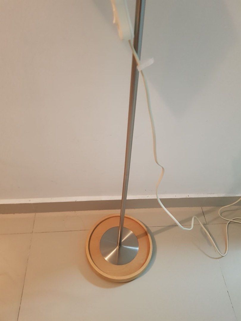 IKEA standing floor lamp with bulb, Furniture & Home Living, Lighting ...