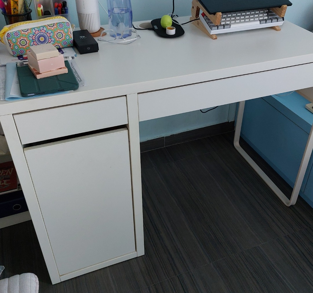 Ikea study desk, Furniture & Home Living, Furniture, Tables & Sets on