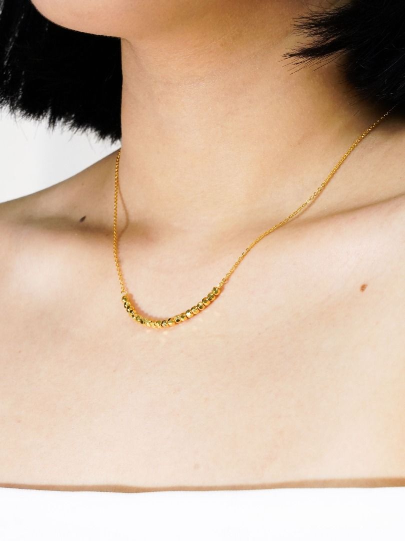 Installment 999 Gold Linked Beads Chain Set Women s Fashion