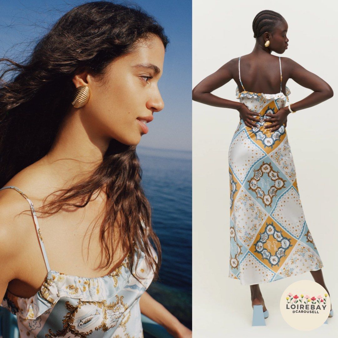 INSTOCK S Reformation aribella silk midi maxi dress Women s