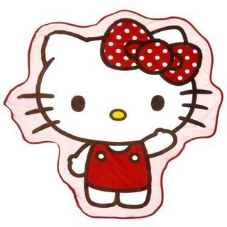 [INSTOCKS] TOREBA Sanrio Hello Kitty Red Basic Die Cut Blanket