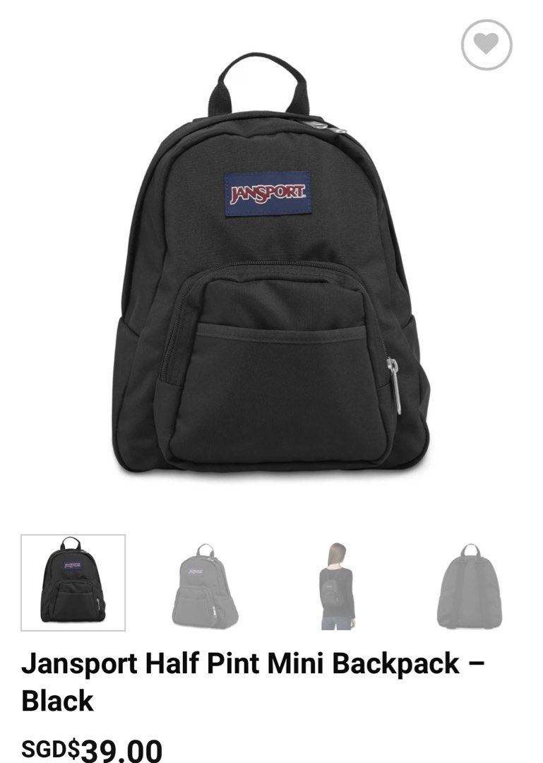 Jansport mini backpack, Women's Fashion, Bags & Wallets, Backpacks on