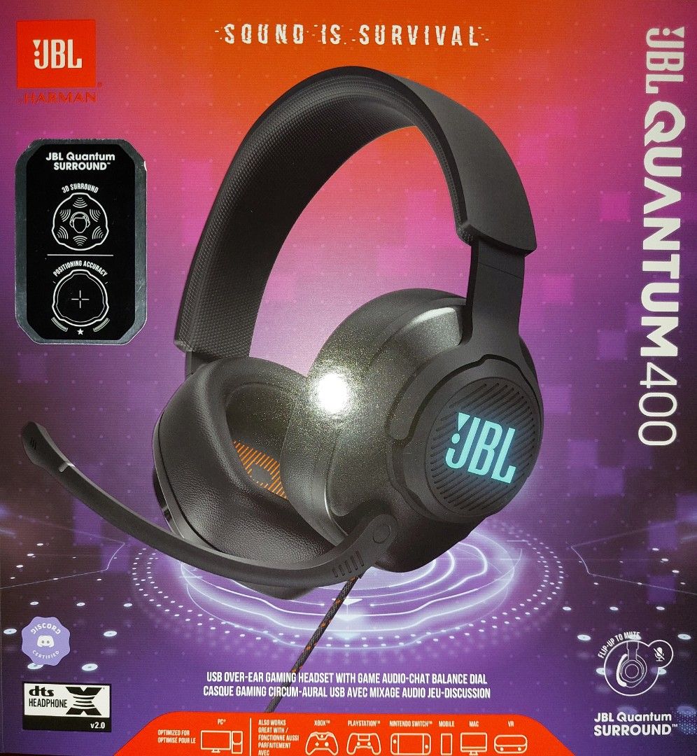 JBL QUANTUM 400, Audio, Headphones & Headsets on Carousell